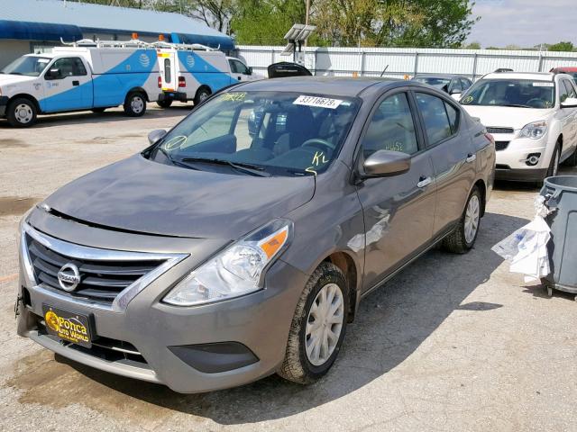 3N1CN7AP0GL900884 - 2016 NISSAN VERSA S GRAY photo 2