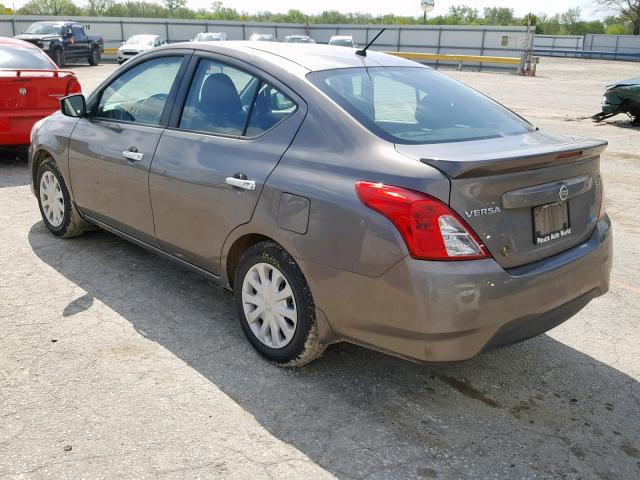 3N1CN7AP0GL900884 - 2016 NISSAN VERSA S GRAY photo 3