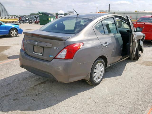 3N1CN7AP0GL900884 - 2016 NISSAN VERSA S GRAY photo 4