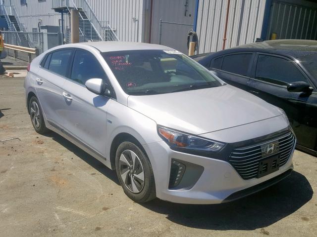 KMHC75LC2HU056453 - 2017 HYUNDAI IONIQ SEL SILVER photo 1