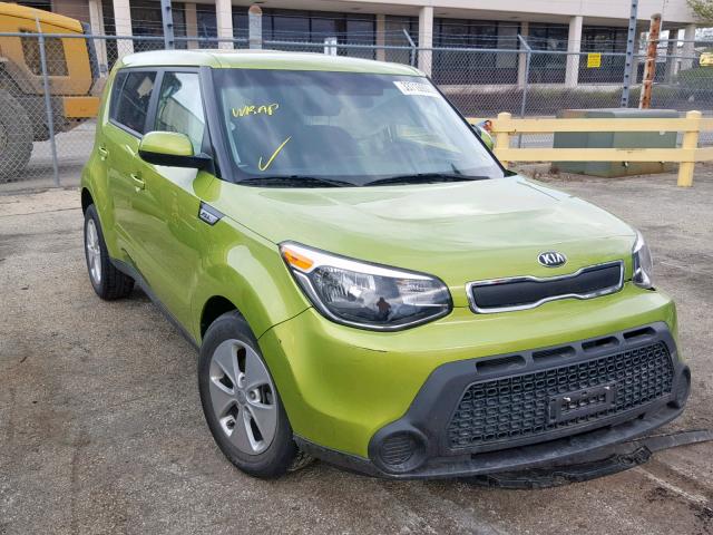 KNDJN2A21G7869001 - 2016 KIA SOUL GREEN photo 1