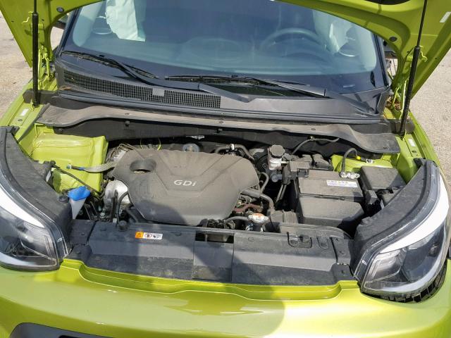 KNDJN2A21G7869001 - 2016 KIA SOUL GREEN photo 7