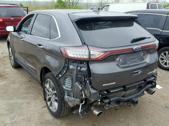 2FMPK4K96GBC30173 - 2016 FORD EDGE TITAN GRAY photo 3