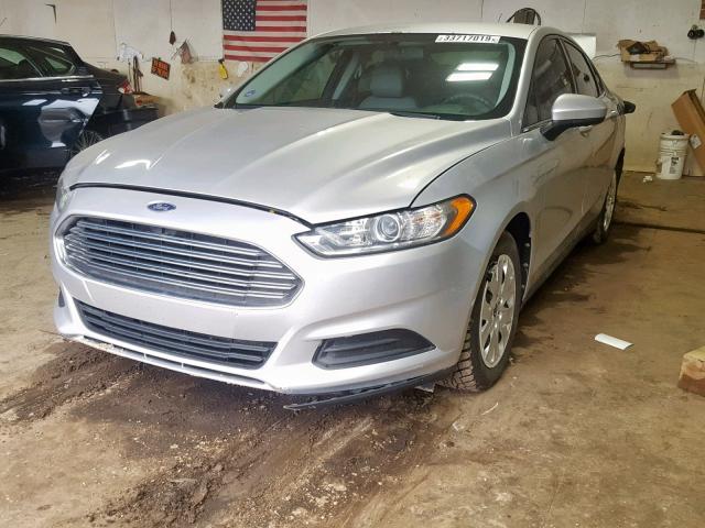 3FA6P0G74DR146941 - 2013 FORD FUSION S SILVER photo 2