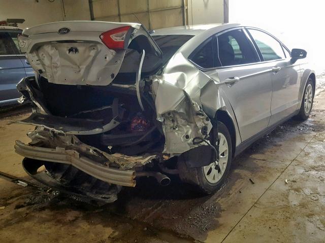 3FA6P0G74DR146941 - 2013 FORD FUSION S SILVER photo 4