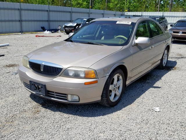 1LNHM86S61Y623149 - 2001 LINCOLN LS GOLD photo 2