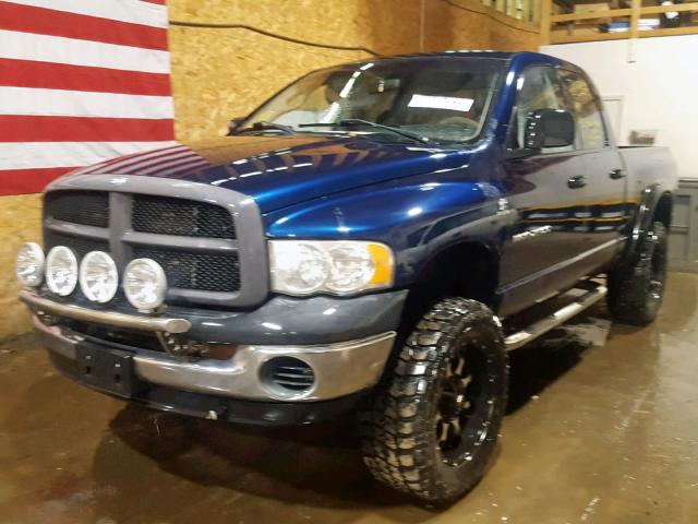 3D7KU28C23G707548 - 2003 DODGE RAM 2500 S BLUE photo 2