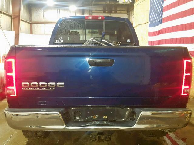 3D7KU28C23G707548 - 2003 DODGE RAM 2500 S BLUE photo 9