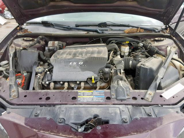 2G2WC52C851329048 - 2005 PONTIAC GRAND PRIX BURGUNDY photo 7