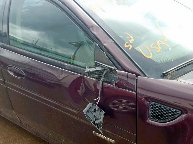 2G2WC52C851329048 - 2005 PONTIAC GRAND PRIX BURGUNDY photo 9