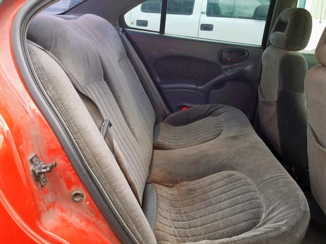 1G2NE52E1XM808927 - 1999 PONTIAC GRAND AM S RED photo 6