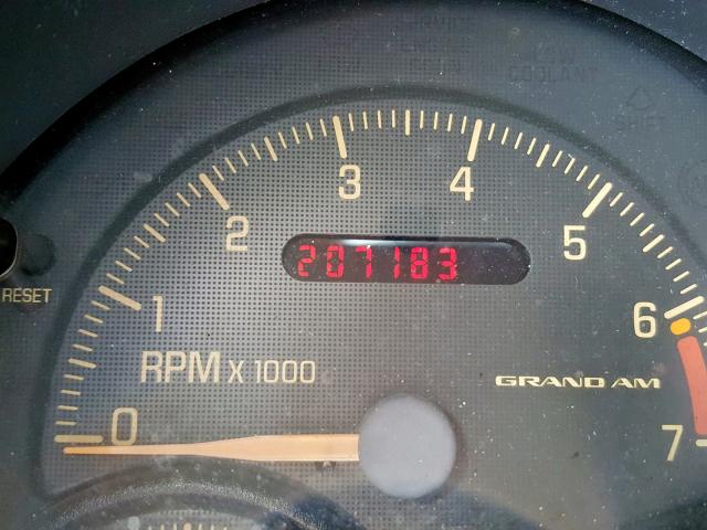1G2NE52E1XM808927 - 1999 PONTIAC GRAND AM S RED photo 8