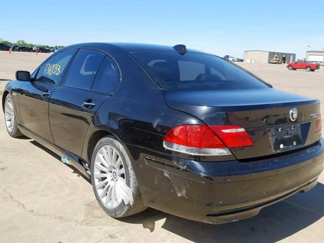 WBAHL83556DT03659 - 2006 BMW 750 I BLACK photo 3