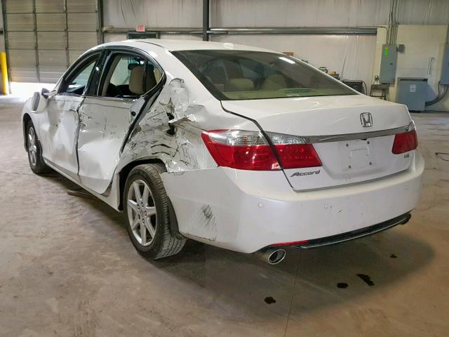 1HGCR3F84DA045168 - 2013 HONDA ACCORD EXL WHITE photo 3