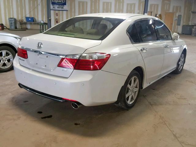 1HGCR3F84DA045168 - 2013 HONDA ACCORD EXL WHITE photo 4