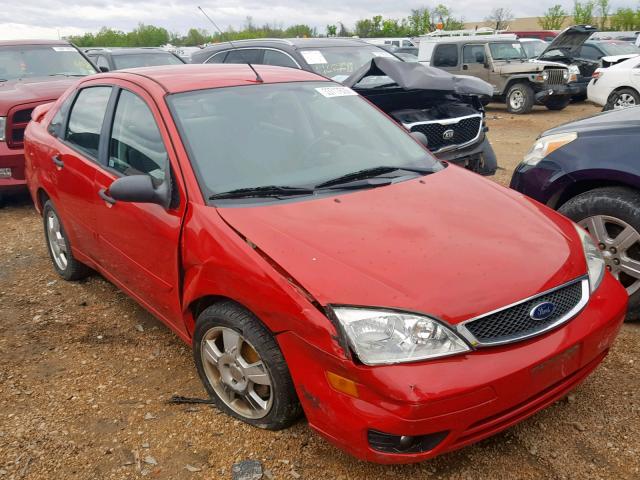 1FAFP34N67W311605 - 2007 FORD FOCUS ZX4 RED photo 1
