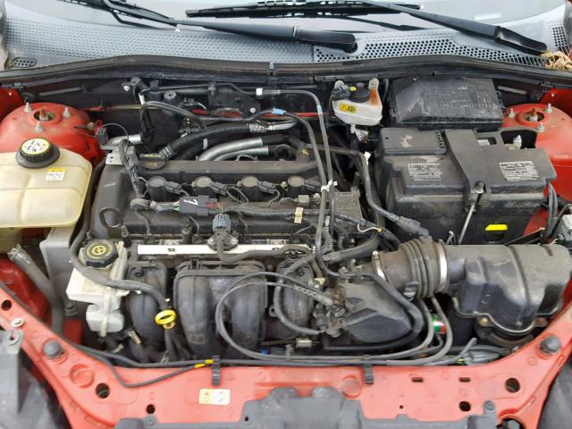 1FAFP34N67W311605 - 2007 FORD FOCUS ZX4 RED photo 7