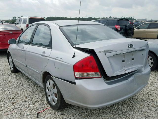 KNAFE121675405071 - 2007 KIA SPECTRA EX SILVER photo 3