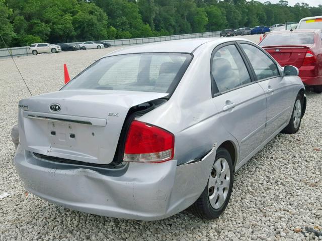 KNAFE121675405071 - 2007 KIA SPECTRA EX SILVER photo 4