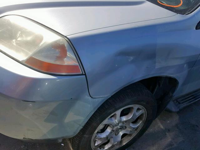 2HNYD18612H526572 - 2002 ACURA MDX TOURIN SILVER photo 9