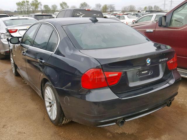 WBAPN7C54BA781969 - 2011 BMW 335 D BLACK photo 3