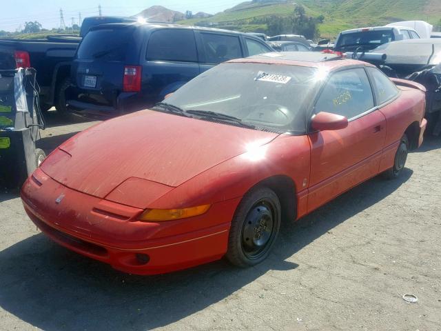 1G8ZG1276SZ290871 - 1995 SATURN SC2 RED photo 2