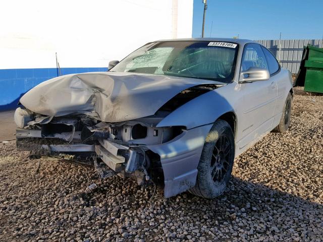 1G2WP12K1YF159391 - 2000 PONTIAC GRAND PRIX SILVER photo 2