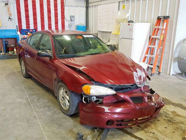 1G2NE52FX5M227075 - 2005 PONTIAC GRAND AM S MAROON photo 1