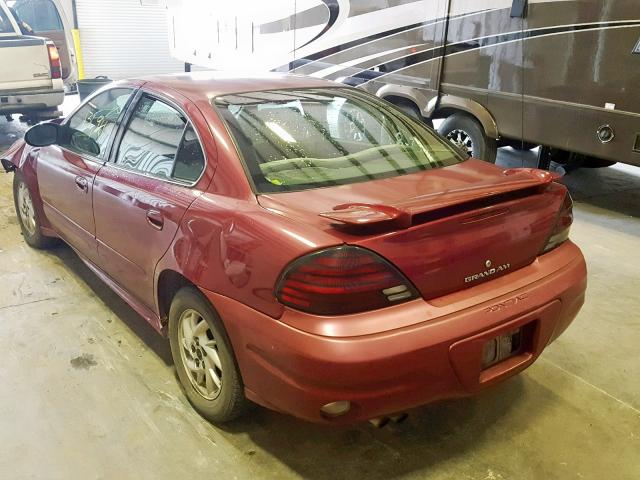 1G2NE52FX5M227075 - 2005 PONTIAC GRAND AM S MAROON photo 3
