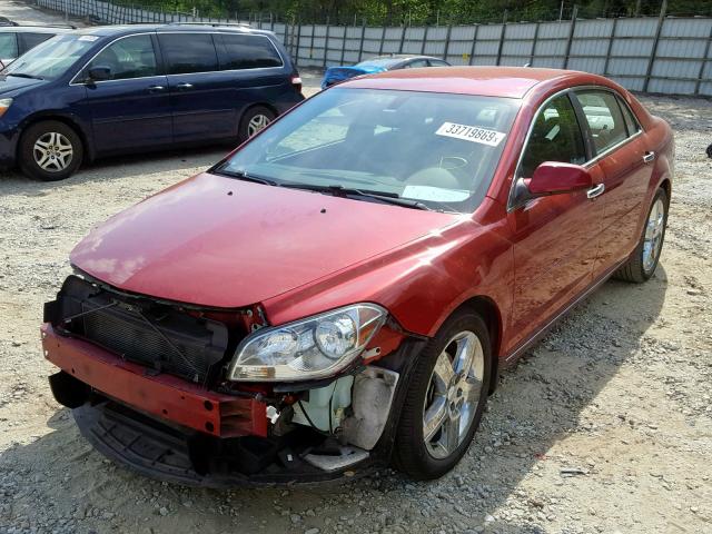 1G1ZC5E09CF334591 - 2012 CHEVROLET MALIBU 1LT RED photo 2