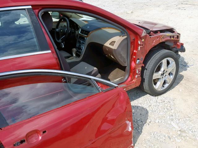 1G1ZC5E09CF334591 - 2012 CHEVROLET MALIBU 1LT RED photo 9