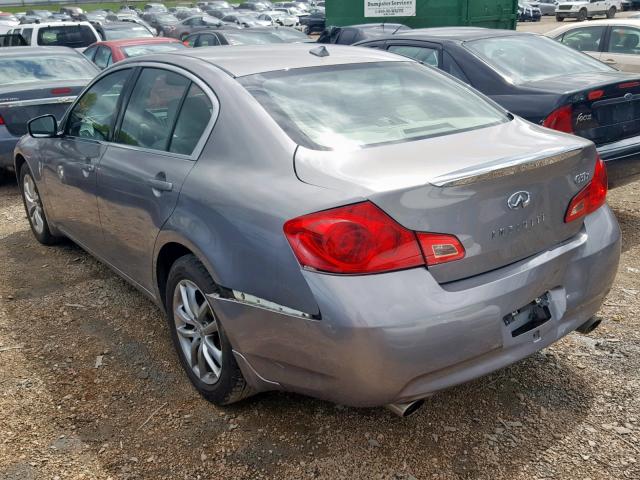 JNKCV61F29M364591 - 2009 INFINITI G37 GRAY photo 3