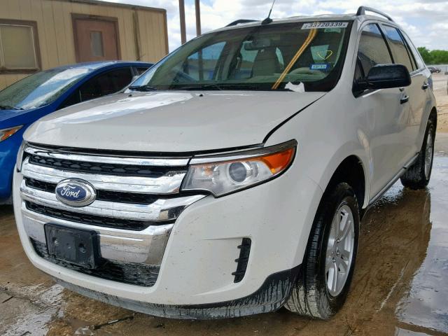 2FMDK3GC6CBA53054 - 2012 FORD EDGE SE WHITE photo 2