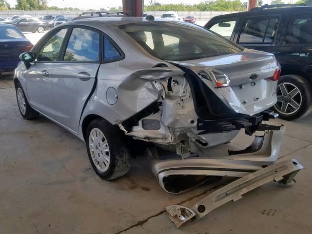 3FADP4AJ0HM149860 - 2017 FORD FIESTA S SILVER photo 3