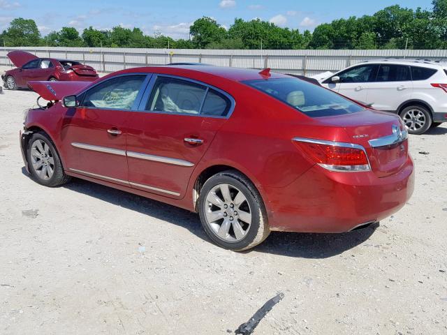 1G4GL5E3XDF130145 - 2013 BUICK LACROSSE BURGUNDY photo 3