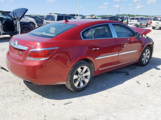 1G4GL5E3XDF130145 - 2013 BUICK LACROSSE BURGUNDY photo 4