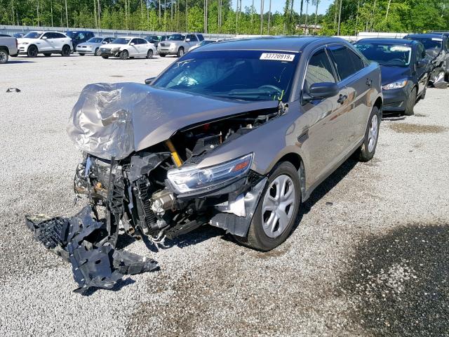 1FAHP2MK8JG101355 - 2018 FORD TAURUS POL GRAY photo 2