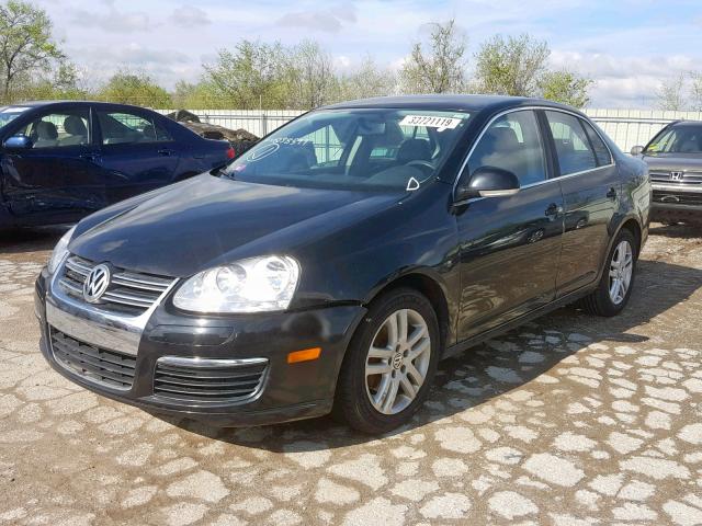 3VWRF71K77M038599 - 2007 VOLKSWAGEN JETTA 2.5 BLACK photo 2