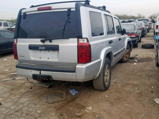 1J8HG48N76C318297 - 2006 JEEP COMMANDER SILVER photo 4