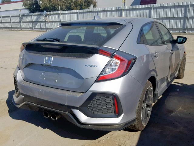 SHHFK7H4XJU402405 - 2018 HONDA CIVIC SPOR SILVER photo 4