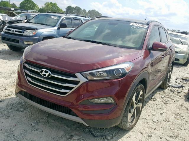 KM8J33A24HU549794 - 2017 HYUNDAI TUCSON LIM RED photo 2