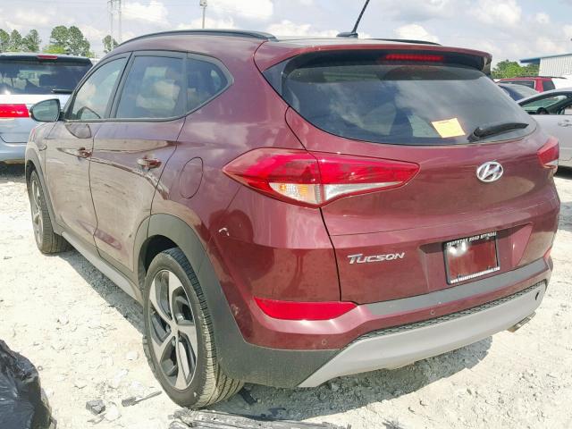 KM8J33A24HU549794 - 2017 HYUNDAI TUCSON LIM RED photo 3