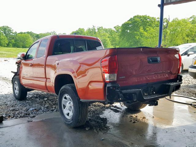 5TFRX5GN2HX087260 - 2017 TOYOTA TACOMA ACC ORANGE photo 3