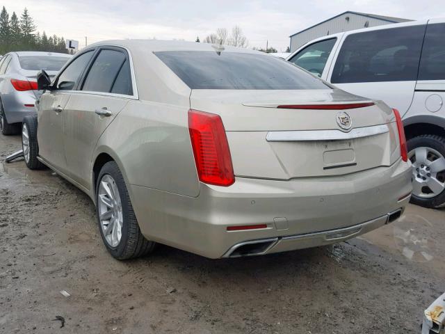 1G6AX5S3XE0153127 - 2014 CADILLAC CTS LUXURY BEIGE photo 3