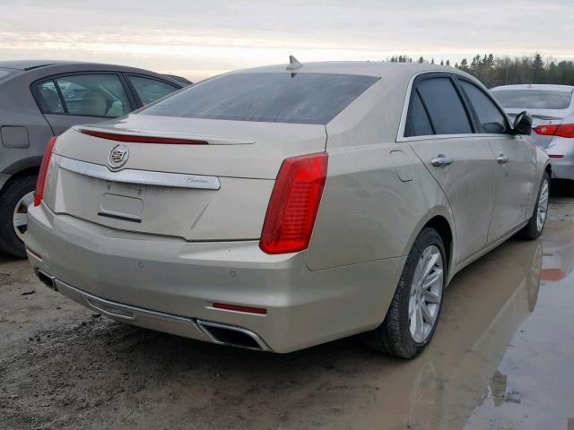 1G6AX5S3XE0153127 - 2014 CADILLAC CTS LUXURY BEIGE photo 4