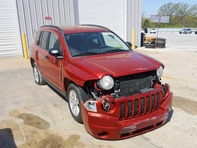 1J8FF47W27D170950 - 2007 JEEP COMPASS RED photo 1