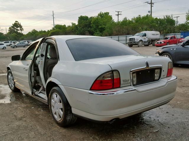 1LNHM86S24Y686334 - 2004 LINCOLN LS WHITE photo 3