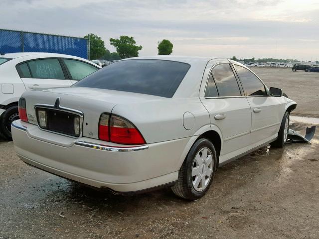 1LNHM86S24Y686334 - 2004 LINCOLN LS WHITE photo 4