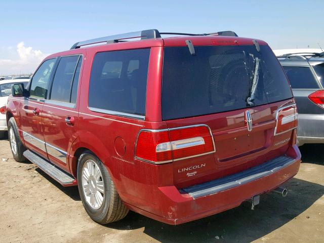 5LMFU28588LJ16883 - 2008 LINCOLN NAVIGATOR 栗色 照片 3