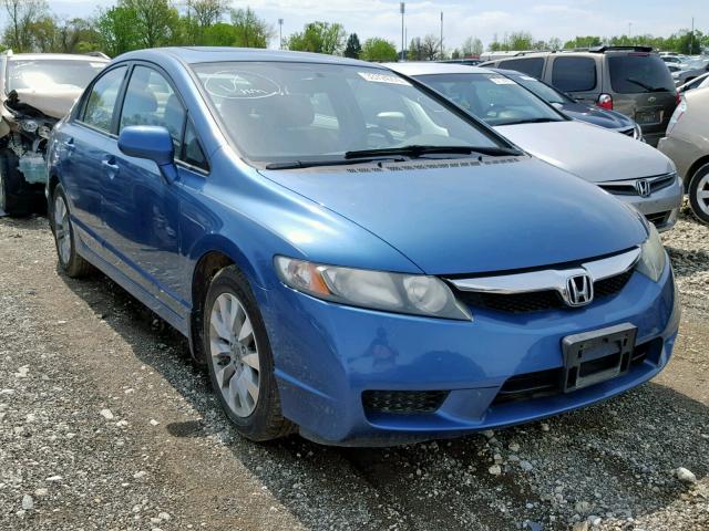 19XFA1F99AE006004 - 2010 HONDA CIVIC EXL BLUE photo 1